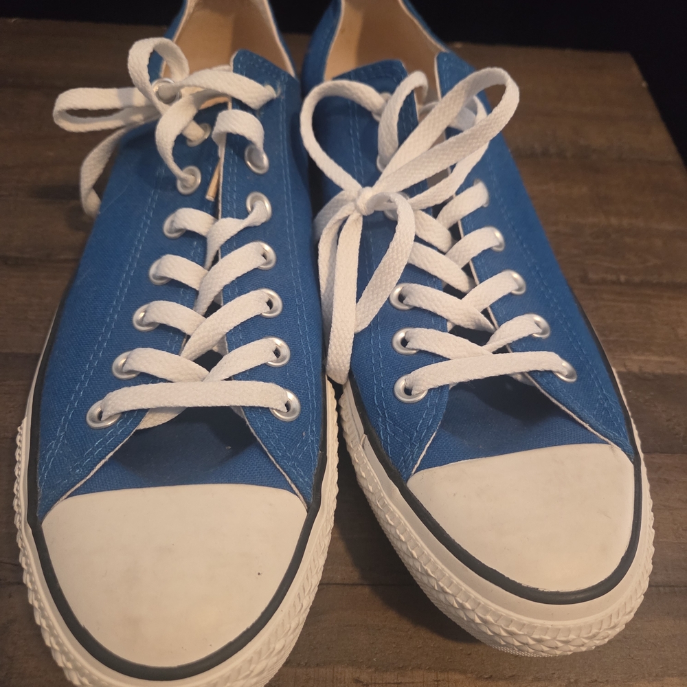 Converse Blue and White Sneakers